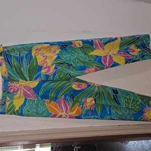 Lauren Ralph Lauren | Tropical Floral Ankle Pants Size 6 NVTN 282